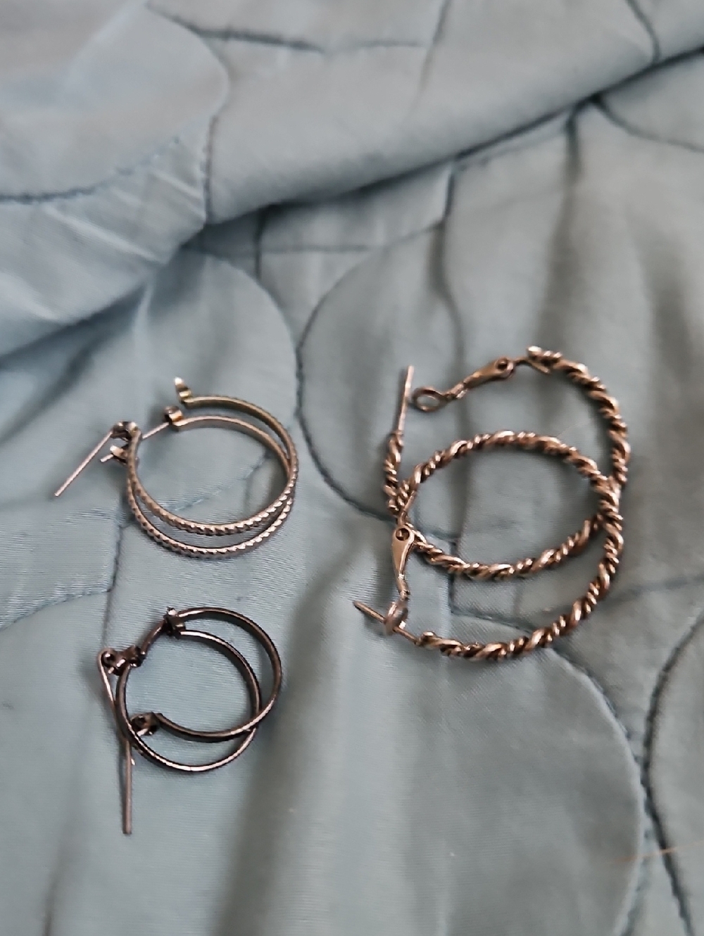 Set Of 3 Hoop Earrings